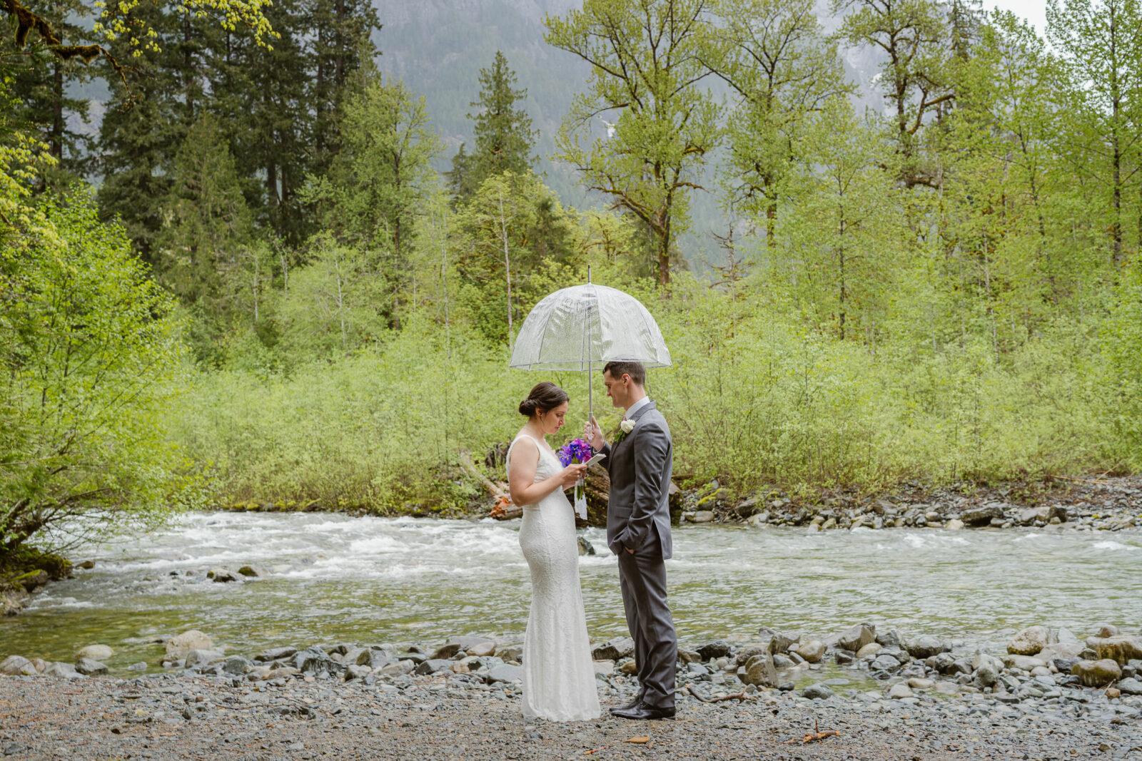 Rainy elopement day with outshined photography