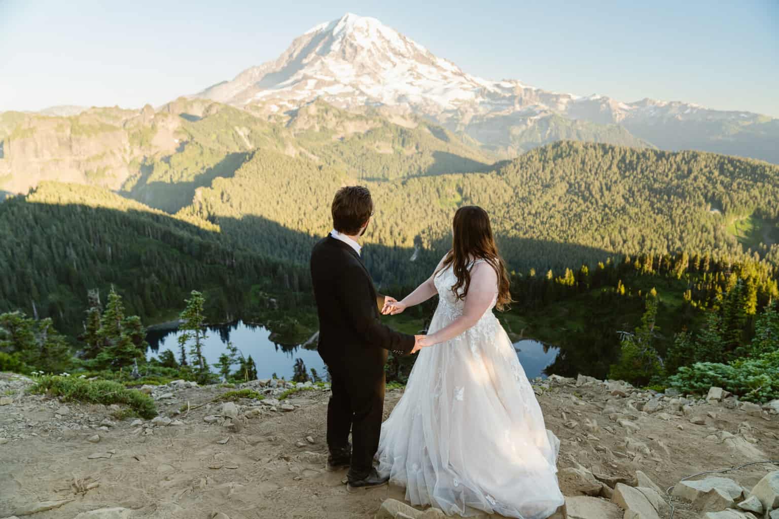 Pacific Northwest Elopement Guide Mount Rainier Tolmie Peak with Outshined Photography