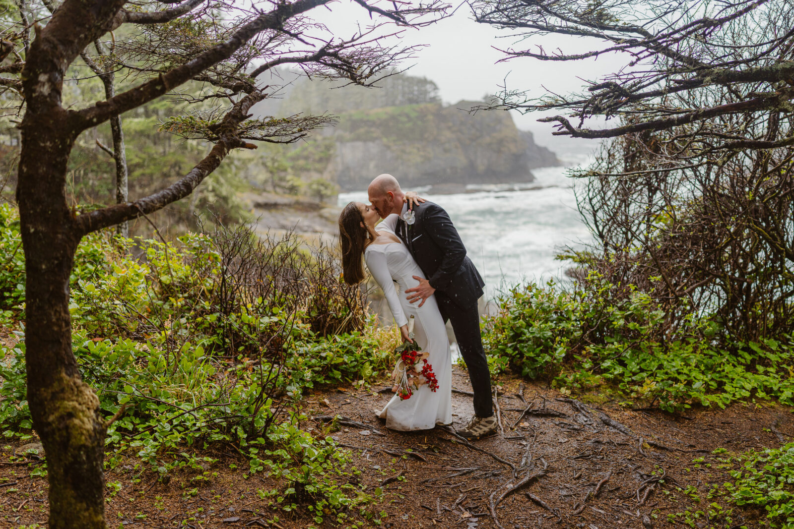 Washington Coast Elopement at Cape Flattery with Outshined Photography