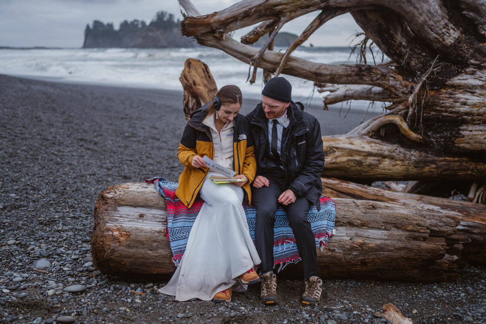 Washington Coast Elopement at Rialto Beach with Outshined Photography