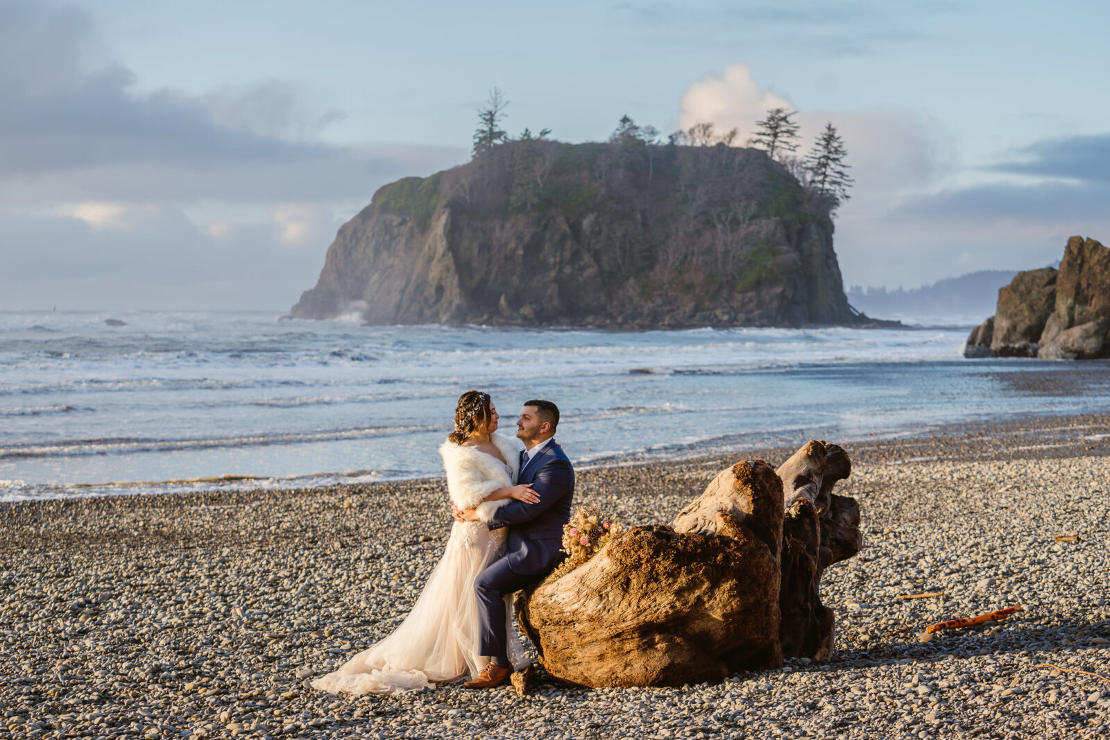 Washington Coast Elopement at Ruby Beach with Outshined Photography
