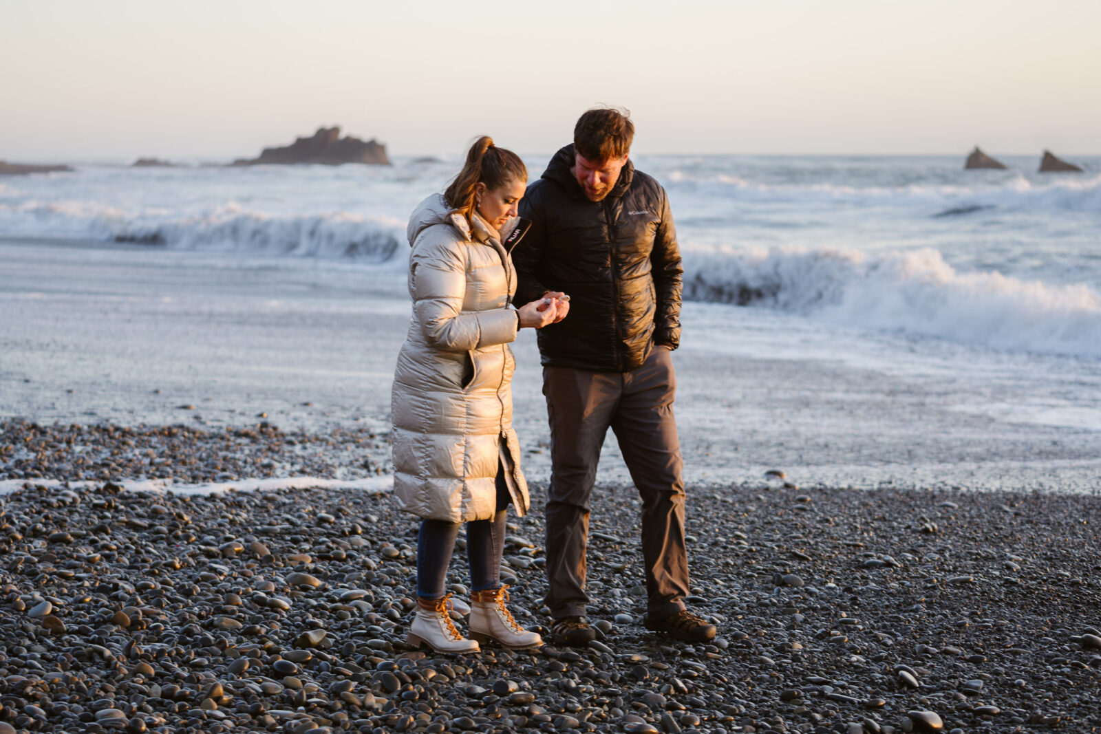 Washington Coast Elopement at Ruby Beach with Outshined Photography